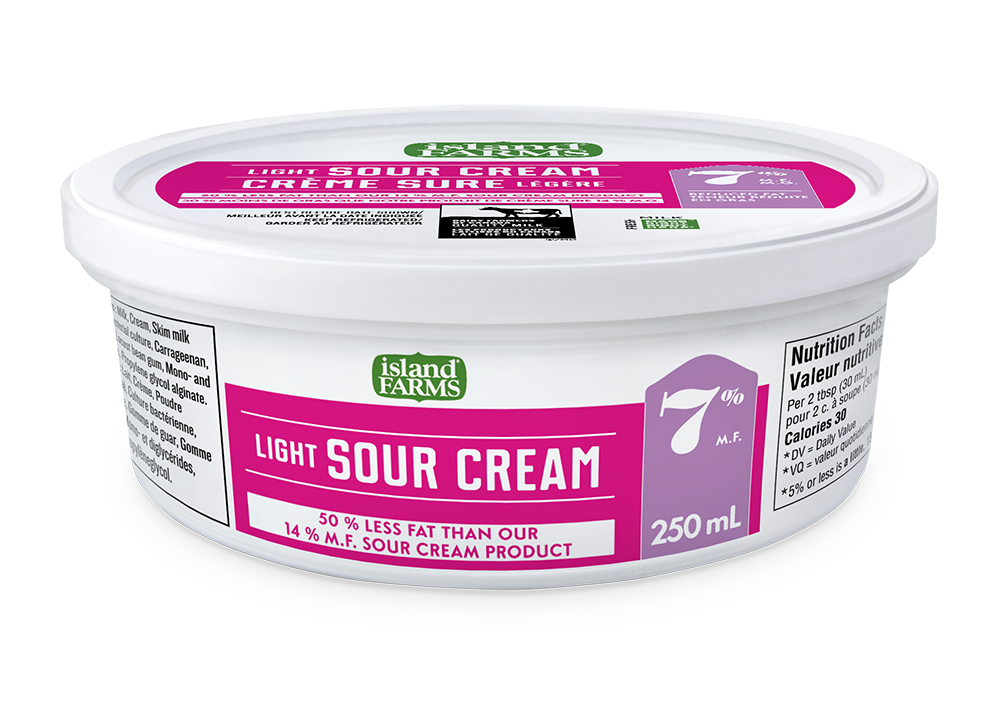 250ML ISLAND FARMS 7 SOUR CREAM Agropur Solutions